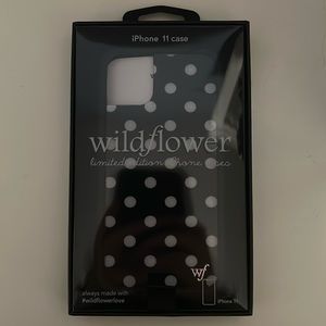 Wildflower polka dots phone case